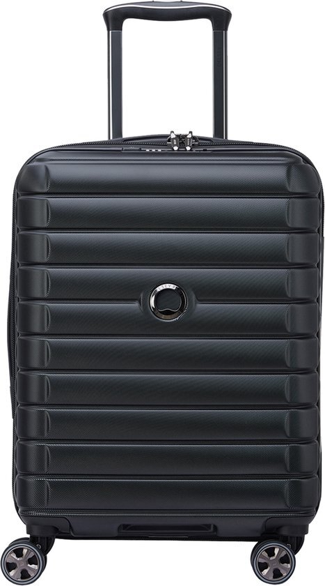 Delsey Handbagage harde koffer / Trolley / Reiskoffer - Shadow 5.0 - 55 cm - Zwart
