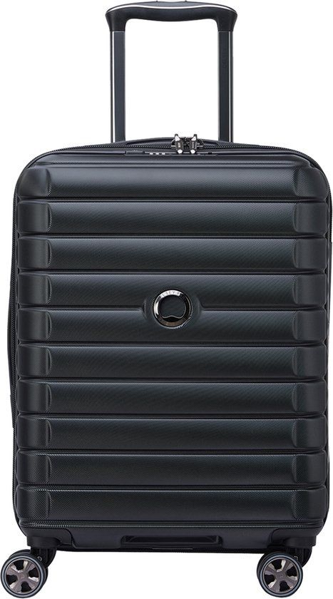 Delsey Shadow 5.0 - Handbagage Harde Koffer - 55 cm - Zwart
