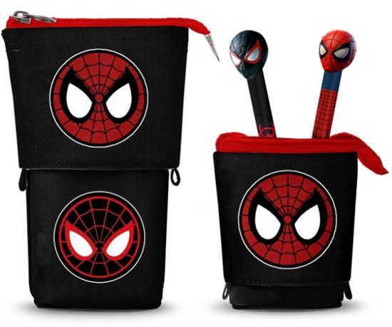 Karactermania Marvel Spiderman Peter - Pennendoos met 2 uitwisbare gelpennen - Rood