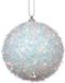 Decoris Kerstbal foam d8l8h8 cm winterwit