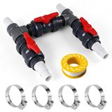 Bypass set pompe à chaleur piscine - Ø 50 mm - Avec tuyaux et adaptateurs 32 mm et 38 mm - PVC