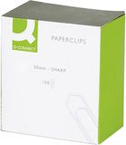 Q-CONNECT Papierklemmen 50 mm Metaalkleur 100 stuks