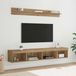 Maison Exclusive - Ensemble d'étagères murales TV, 5 pièces, placage bois aspect chêne artisanal