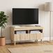 Maison Exclusive - Meuble TV pour téléviseur LED, placage chêne Sonoma