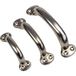 Häfele H10110 Nickel Poli Acier Poignée d'armoire courbée, 87 mm