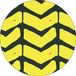 Bonateks, Ronde digitaal bedrukte muismat, antislip onderkant, voor kantoor en thuis, diameter: 22 cm