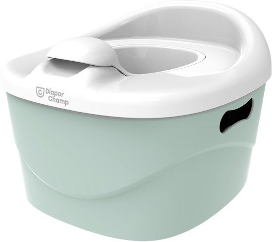 Diaper Champ PottyChamp 2-in-1 Potty & Stool - Minty Green - Ages 1-5