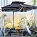 Bâche de couverture transparente - Bâche PVC - Avec œillets - 420 g/m² - Imperméable et résistant aux intempéries - 2 x 2,6 m - Convient pour serre/plantes