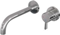 Brauer Chrome Edition Inbouw Wastafelmengkraan met Gebogen Uitloop en Rozetten Model E1 Chroom
