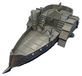 OEM Navire à vapeur miniature, échelle 1/76 à 1/56, 300 mm, couleur grise, pour dioramas et jeux de guerre