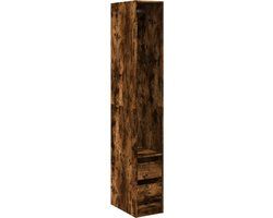 vidaXL Kledingkast 30x50x200 cm bewerkt hout gerookt eikenkleurig