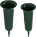 DK Design Vases en plastique - vert - H32 et H26 cm