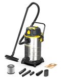 MICHELIN, HP35 PRO Stofzuiger voor vaste en vloeibare vloeistoffen, 35 liter stalen tank met ergonomische handgreep, met stekker voor elektrisch gereedschap, 1400 W, compleet met accessoires