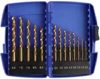 WEBER TOOLS Spiraalboren set 2-8 mm - 13-delig - HSS-TiN - Metaal