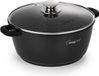 Leia Casserole 16 cm - Set de 2 casseroles avec couvercle en verre et revêtement antiadhésif - Compatible induction