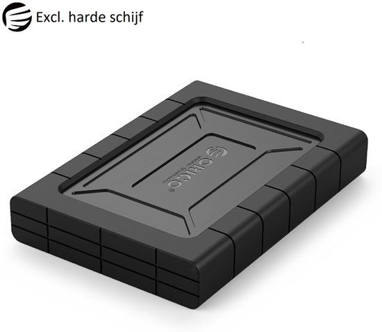 Orico - Schokbestendige USB 3.0 harde schijf behuizing 2.5 inch - Zwart