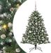 vidaXL Sapin de Noël artificiel vert 120 cm PVC et plastique et acier