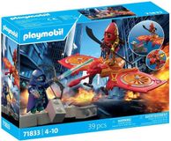 PLAYMOBIL Super Heroes Super-héros avec drone contre ninja, 71833