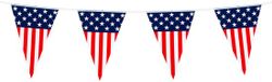 Boland Vlaggenlijn - vlaggetjes land Amerika - USA - 6 meter