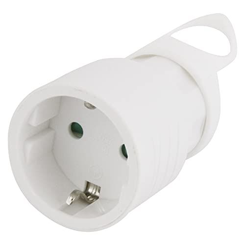 Emos EM-GBYC-01 stopcontact SCHUKO-recht, wit