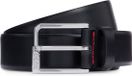 HUGO Leren Riem Glonn Sz35 Leather Belt W85 Black Zwart
