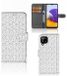 B2Ctelecom Samsung Galaxy A22 4G | M22 Telefoon Hoesje Book Case Kunstleer TPU Stripes Dots