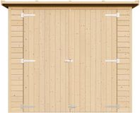 Timbela M348 - Houten tuinhuis - 2,1 m² - 123x223xH194 cm - zonder vloer