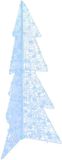 vidaXL Kerstboom met 160 LED Koud Wit 150 cm Acryl