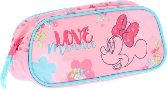 Minnie Mouse Etui - Love, Meerkleurig, Kunststof, Soft case