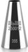 Ibili Spuitmond glad 12mm RVS Zilver