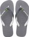 Havaianas Brasil Mix Slippers Unisex - Steel Grey/White/White