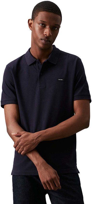 Calvin Klein Stretch Pique Slim B Poloshirt, Chw - Blauw - XXL