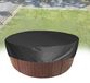 Couverture de piscine pliable pour baignoires rondes