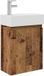 vidaXL Badkamermeubel met kraan Oud hout 45,5 x 22,5 x 84 cm