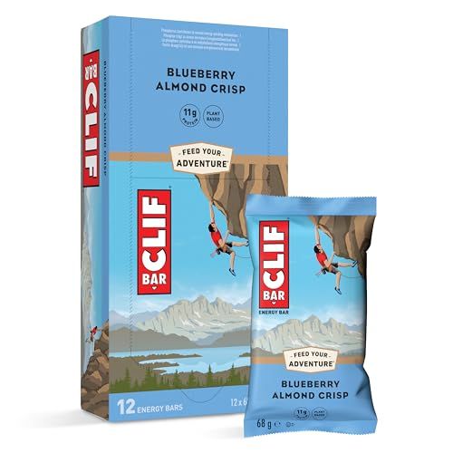 CLIF BAR Blueberry Almond Crisp Energiereep, 12 x 68 g