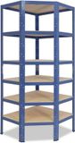 Shelfplaza HOME hoekstelling - 200x60x30 cm - blauw - 6 planken