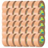 m-office Papiertape, kraftpapier, plakband voor kartonnen verpakkingen, verzending, verhuizingen en knutselwerk, verpakkingstape, bruin kraftpapier plakband (36 stuks, 72 mm x 80 m)