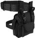 Sans marque Sac de cuisse tactique avec sangle de jambe pour appareil photo, outils et plus - noir, grande capacité