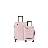ETERNITIVE - E3 Harde Kofferset - Klein en Medium | Lichtgewicht Koffers van Polycarbonaat & ABS | Afmetingen: 54 & 64 cm | Reisekoffers met 360° Wielen en TSA-slot | Koffer Handbagage 33L 64L | Roze