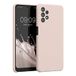 kwmobile hoesje geschikt voor Samsung Galaxy A32 5G - Hoesje met siliconen coating - Smartphone case in kokosmelk