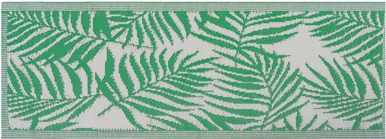 Beliani Outdoor vloerkleed groen 60 x 105 cm KOTA