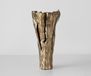 Vase Cortana B31 x T22 x H63 cm Aluminium Champagne Fait main