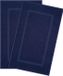 Hammetex badmattenset (2 stuks), 100% katoenen douchemat voor de badkamer, absorberende wasbare badmatten 51x86 cm, grote badmatten, donkerblauw