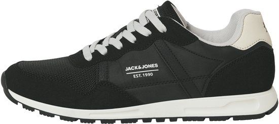 JACK & JONES JFWHARROW COMBO SNEAKER LN Heren Veterschoenen Anthracite Suède/Synthetisch/Textiel Maat 43