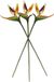 Merkloos Kunstbloem Strelitzia - 3x - 62 cm - Oranje