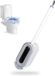 Unyqoos® Ensemble de brosse de toilette peu encombrant avec support mural, gris clair