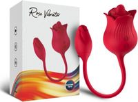 ARMONY - Rose Stimulateur Clitoris Vibrateur avec Queue 10 Modes Rouge