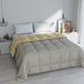 Italian Bed Linen ELEGANT Winter Quilt, Lichtgrijs/Crème, 260x260cm