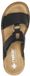 Rieker Dames Slipper - 60885-00 Zwart - Maat 42