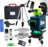 Happyment Zelfnivellerende Kruislijnlaser PRO - Laserwaterpas - Lijnlaser - Bouwlaser - Uitgebreide Set - Met statief - Opbergkoffer